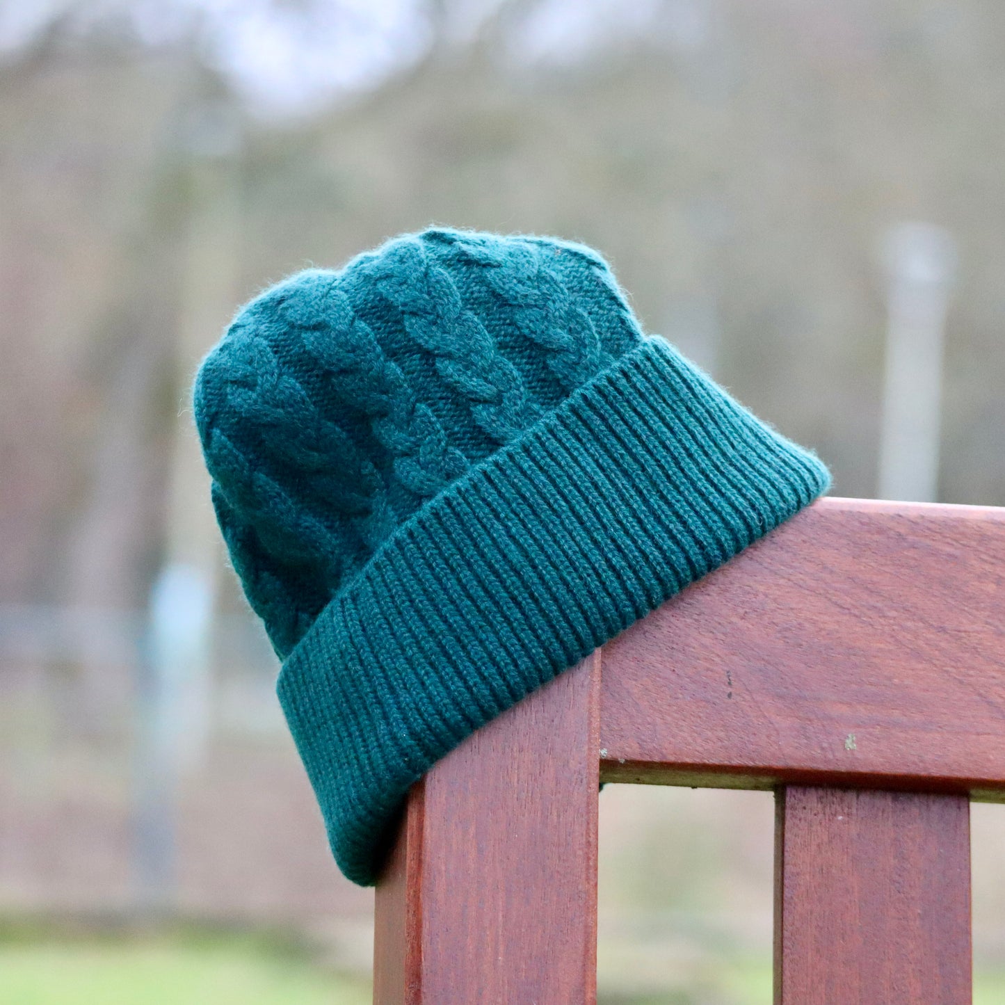Teviot Heed - 100% Cashmere Cable Hat