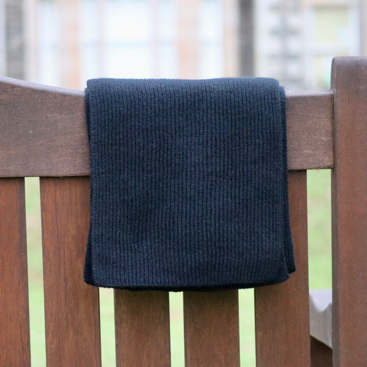 Acreknowe - 100% Cashmere Ribbed Scarf