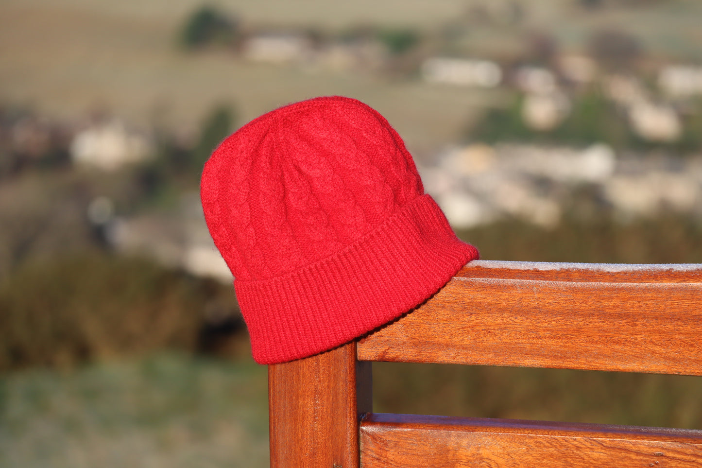 Teviot Heed - 100% Cashmere Cable Hat