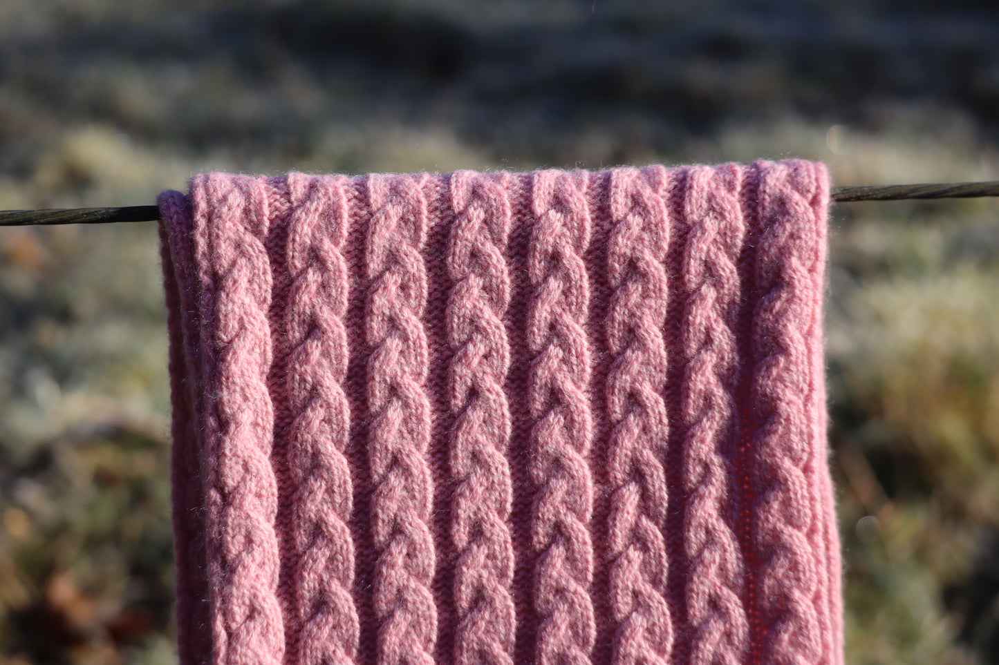 Williestruther - 100% Cashmere Cable Scarf