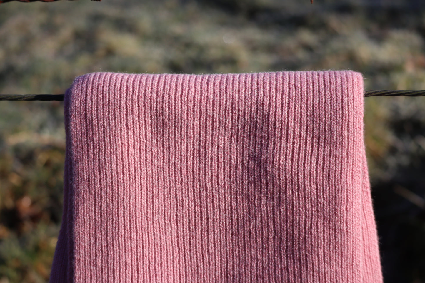 Acreknowe - 100% Cashmere Ribbed Scarf