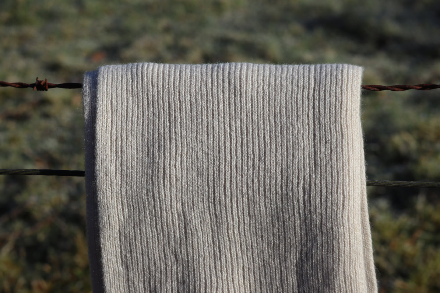 Acreknowe - 100% Cashmere Ribbed Scarf