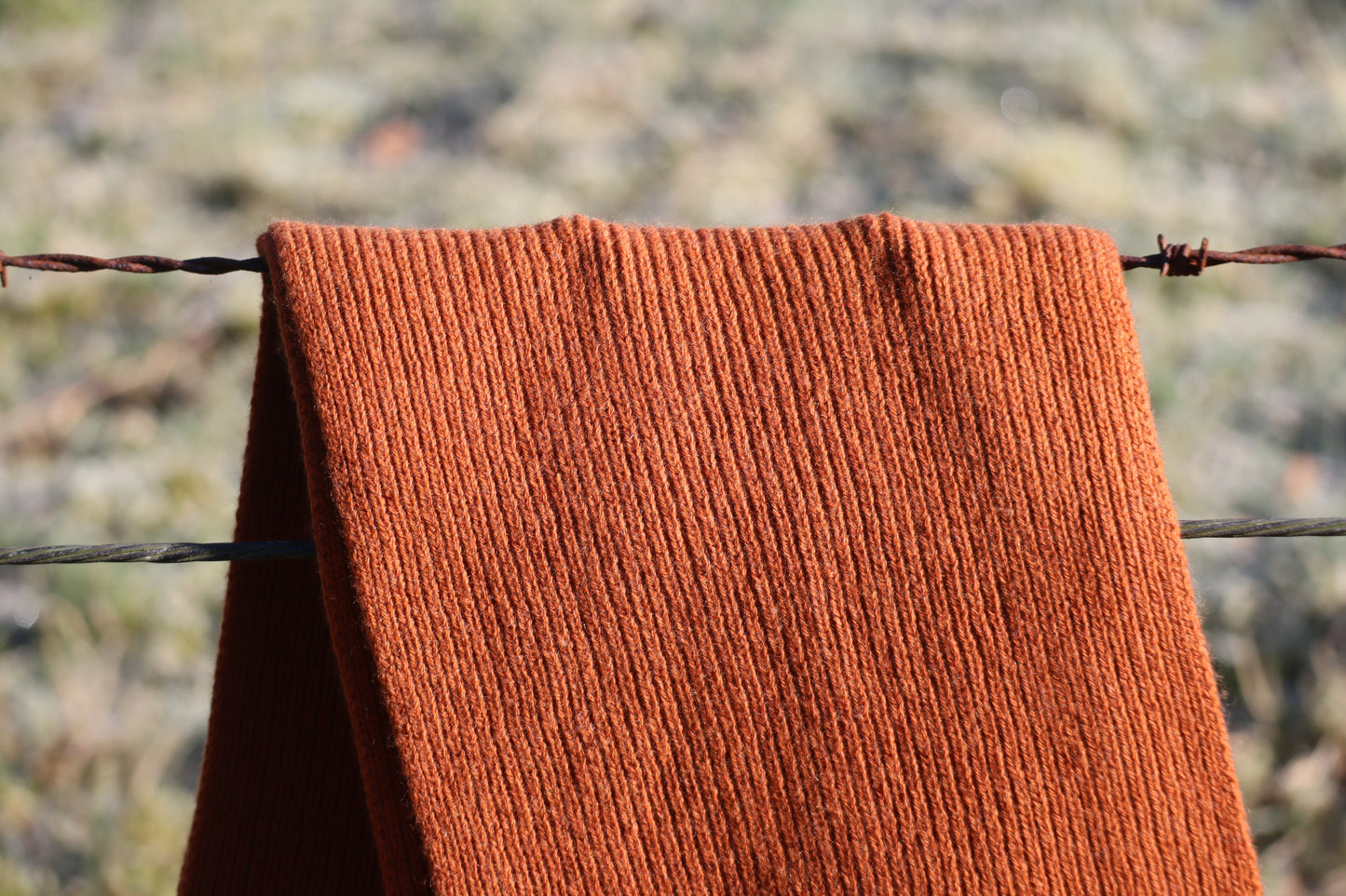 Acreknowe - 100% Cashmere Ribbed Scarf