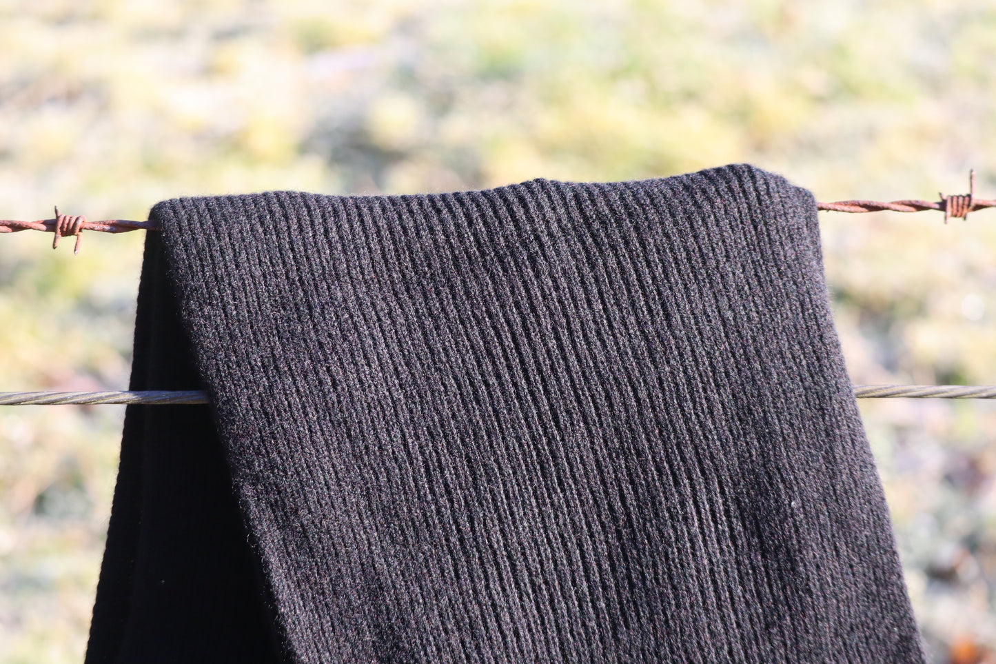Acreknowe - 100% Cashmere Ribbed Scarf