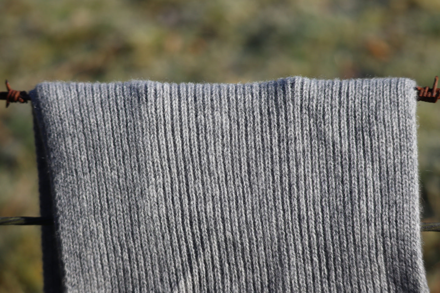Acreknowe - 100% Cashmere Ribbed Scarf