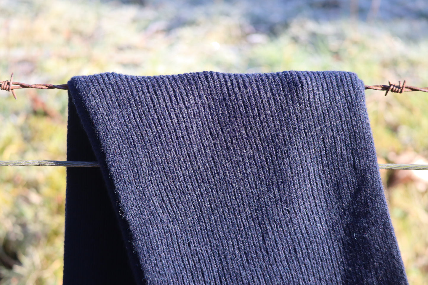 Acreknowe - 100% Cashmere Ribbed Scarf