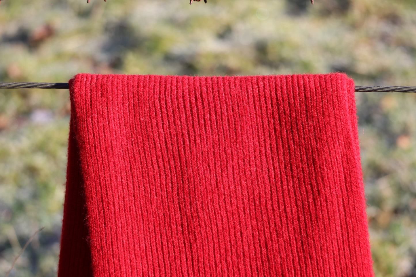 Acreknowe - 100% Cashmere Ribbed Scarf
