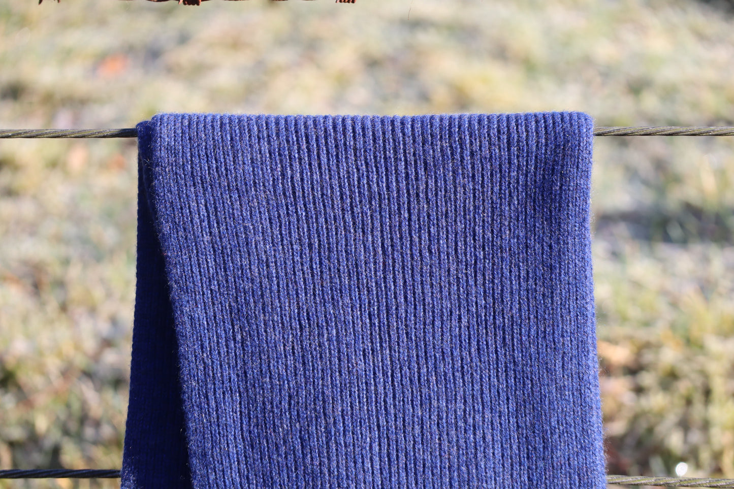 Acreknowe - 100% Cashmere Ribbed Scarf